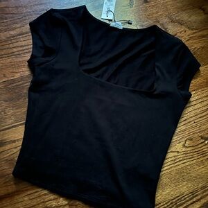 Garage Black Crop Top